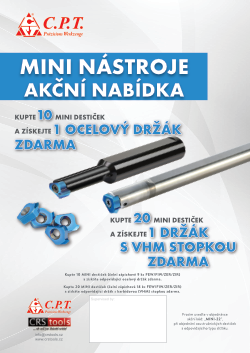 Akční nabídka C.P.T. - držák MINI tools - 30-06-2022