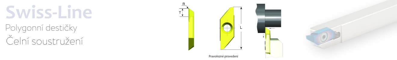 A08-A1-B1-C2-D6 Swiss-Line - polygonní destičky pro čelní soustružení