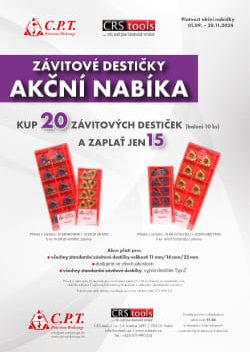 Akční nabídka CPT - závitové VBD kup 20 zaplať 15 - 30-11-2024