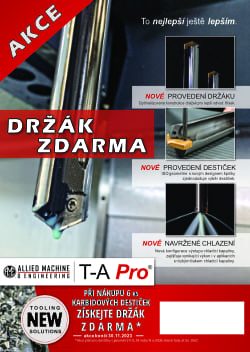 Akční nabídka Allied - T-A Pro 6 VHM destiček držák do 10xD zdarme - 30-11-2023